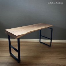 画像1: サイドテーブル・ベンチ　 ブラックウォールナット材 (1)