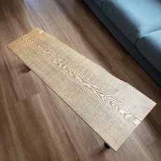 画像10: ソファーテーブル 一枚板 国産タモ材 (10)