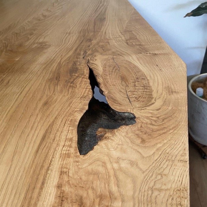 ワークテーブル 栗の木 無垢一枚板 - ニコルソン家具店