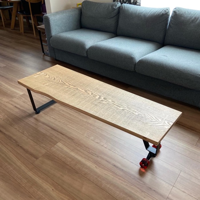 ソファーテーブル 一枚板 国産タモ材 - ニコルソン家具店